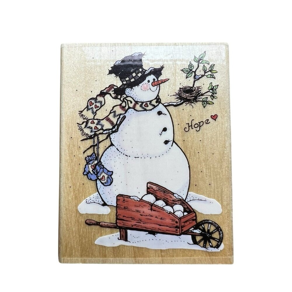 Uptown Snowmen HOPE Sandi Gore Evan’s,Suzanne Cruise H25041 3‎ 1/2 X 2 1/2”